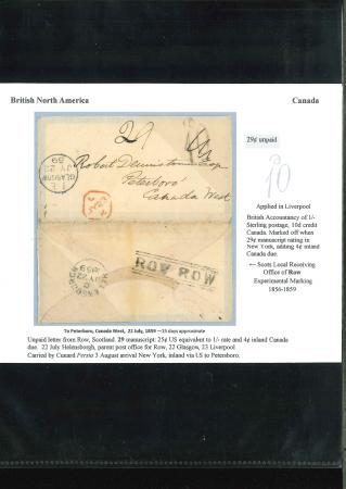 Stamp of Great Britain » Collections Scottish Cancellations: 1840-59, Group of Scots Locals on 17 covers