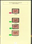 Stamp of Ireland » 1922 (Feb) Dollard Overprints (T1-T14) 5s rose red, mint nh, mint, and used specialised assembly neatly mounted and written up on 9 album pages