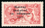 Stamp of Ireland » 1922 (Jul-Nov) Thom Overprints (T25-T41) 5s pale rose red, mint single, light gum creases, fresh,