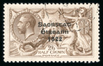 Stamp of Ireland » 1927-28 Wide Date Overprints (T72-T74) 2s6d chocolate, used single, with perfect "R" in Crwon,