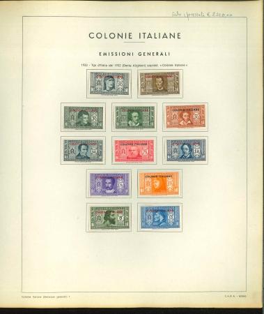 Stamp of Large Lots and Collections Italian Colonies: 1893-1950, collection mounted in one album