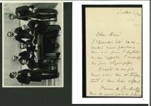 Stamp of Olympics » 1908 London 1908 letter with embossed IOC legend written and signed by Pierre de Coubertin on July 1st 1908, saying that he is leaving tomorrow for the Olympics