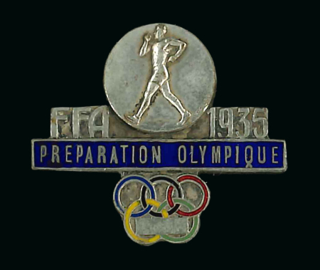 Stamp of Olympics » 1936 Berlin » Other Memorabilia 1935 French Athletic Association Olympic Preparation for Berlin 1936 pin