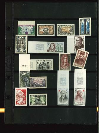 Stamp of France » Collections 1941-1992, Collection timbres non dentelés ** (260+)