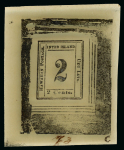 Stamp of Sperati US Possessions, Hawaii – 1863, 2c Inter-island, three production items