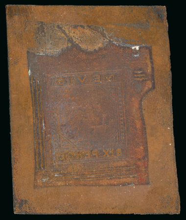Stamp of Sperati St.-Kitts-Nevis – 1882 6d Victoria issue, a previously unknown copper plate