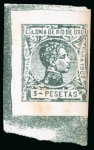 Stamp of Spanish Colonies » Rio de Oro Spanish Colonies, Río de Oro – 1907 4p in se-tenant pair with 3p
