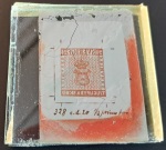 Stamp of Sweden Sweden – 1855, 3sk one cliché on celluloid vermilion