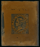 Stamp of Sperati Great Britain – 1880 2s Queen Victoria, group of five glass clichés