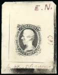 Stamp of Sperati United States, Confederate States – 1861 10c glass support cliché