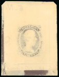 Stamp of Sperati United States, Confederate States – 1861 10c glass support cliché