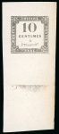 Stamp of France » Timbres-Taxe Timbre-taxe, 1859, Y&T n° 2,7 en quatre. clichés Sperati,