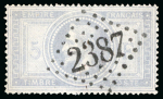 Stamp of Sperati France, Laureated Empire – 5fr, a group of six production elements