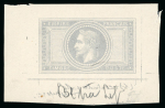 Stamp of Sperati France, Laureated Empire – 5fr, a group of six production elements