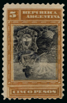 Stamp of Large Lots and Collections Argentina: 1899-1903 "Liberty Seated" Issue. An outstanding exhibit.