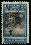 Stamp of Large Lots and Collections Argentina: 1899-1903 "Liberty Seated" Issue. An outstanding exhibit.