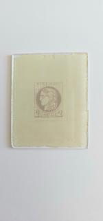 Stamp of Sperati France, Bordeaux issue - a small group of glass clichés