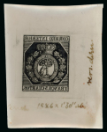 Stamp of Spain » Spain Local Issues Spain, Local Post Madrid – 1853 3cu, three items, one trial exposure
