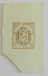 Stamp of Spain Spain – 1854 Coat of Arms, 4c, 1r, four items, incl. three glass support clichés in different shades and one trial exposure on celluloid with Sperati’s production annotations regarding the Agfa film used and colouring; a