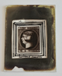 Stamp of Sperati Spain – 1852 Isabella issue, 2r, 5r, 6r, five glass clichés and one celluloid