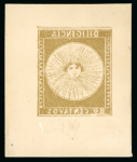 Stamp of Sperati Uruguay – 1856 “Diligencia” 60c and 80c, two exposures on photographic,