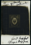 Stamp of Sperati Colombia – 1861, “Nueva Granada” 1p three glass support clichés