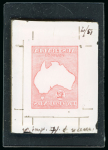 Stamp of Sperati Australia – 1913 “Kangaroo” £2, fourteen production elements for this iconic stamp