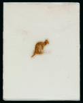 Stamp of Sperati Australia – 1913 “Kangaroo” £2, fourteen production elements for the Australian high value