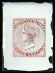 Stamp of Sperati Canada, Vancouver Island – 1865 5c a fine group of twelve items, comprising nine glass clichés
