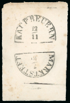 Stamp of German States » Bavaria German States, Bavaria – 1849 1kr group of twelve production items, including four glass support clichés