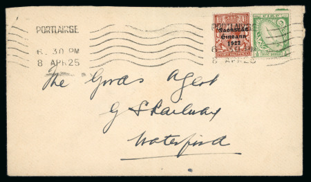 Stamp of Ireland » 1923 Harrison Coils Overprints (T62-65) 1 1/2d red-brown, showing LONG "1" variety, neatly