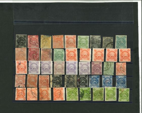 Stamp of Persia » Collections, Lots etc. Persia: 1865-1871 Lion Issues: Attractive and colour