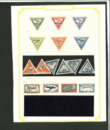 Stamp of Large Lots and Collections Baltic States: substantial ranges from each territory