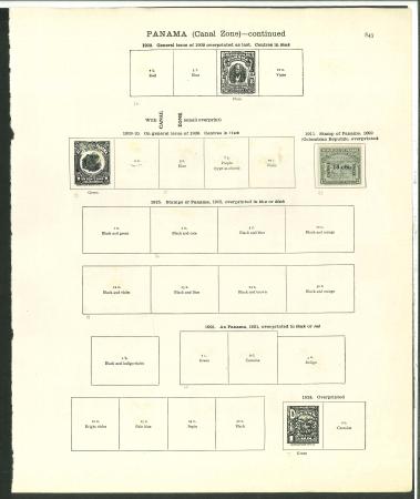 Stamp of Large Lots and Collections USA area: useful ranges of Canal Zone and Philippines,
