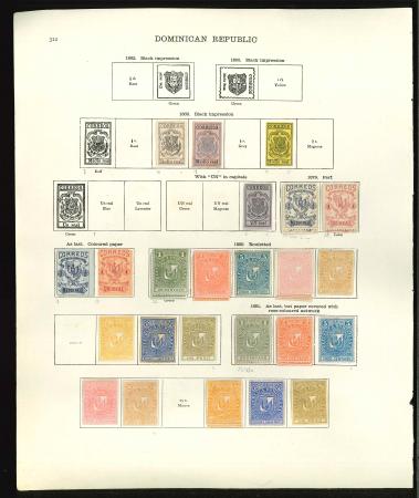 Stamp of Large Lots and Collections Dominican Republic: attractive range of around 275