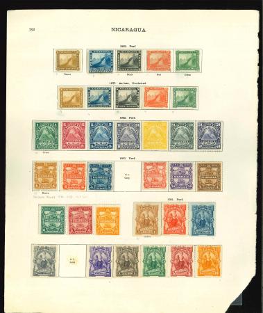 Stamp of Large Lots and Collections Nicaragua: attractive accumulation of many 100s with