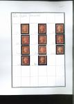 Stamp of Great Britain » Collections 1864-79 mint 1d red plates on pages