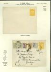 Stamp of Persia » Postal Stationery 5ch yellow postal stationary (PE7b) on two pages, including letter 1900 to London