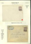 Stamp of Persia » Postal Stationery 1902-03 Second Issue with Provisoire 1319 handstamp, a fine range on three pages