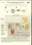 Stamp of Persia » Postal Stationery 1899 Second Issue with arabesque control handstamp, four envelopes of 5ch yellow