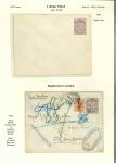Stamp of Persia » Postal Stationery 1897 1kr lilac postal stationary (PE10), one page with an unused envelope and a used
