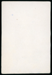 Stamp of Sperati Mauritius – 1847 “Post Office” 2d, two beautiful essays on cardboard, one in a deep blue colour on a large paper without annotations on reverse, the other shows a weaker imprint bottom right  with some partially erased n