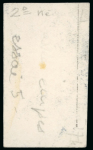 Stamp of Sperati Mauritius – 1847 “Post Office” 2d, two beautiful essays on cardboard, one in a deep blue colour on a large paper without annotations on reverse, the other shows a weaker imprint bottom right  with some partially erased n