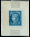 Stamp of Sperati France – 1849 Ceres first issue, two spectacular glass support clichés