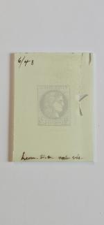 Stamp of Sperati France – Bordeaux issue, 2c, a group containing four glass clichés