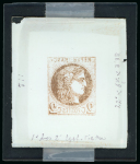 Stamp of Sperati France – Bordeaux issue, 2c, a group containing four glass clichés