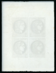 Stamp of Sperati France – Bordeaux issue, 2c, a group containing four glass clichés