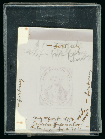 Stamp of United States » Postmasters' Provisionals United States, New York City – 1842 City Despatch Post 3c, two celluloid clichés