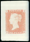 Stamp of Great Britain » 1840 1d Black V. R. Official Great Britain – 1840 Penny Black Official VR, an outstanding group of ten glass clichés