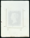 Stamp of Great Britain » 1840 1d Black V. R. Official Great Britain – 1840 Penny Black Official VR, an outstanding group of ten glass clichés